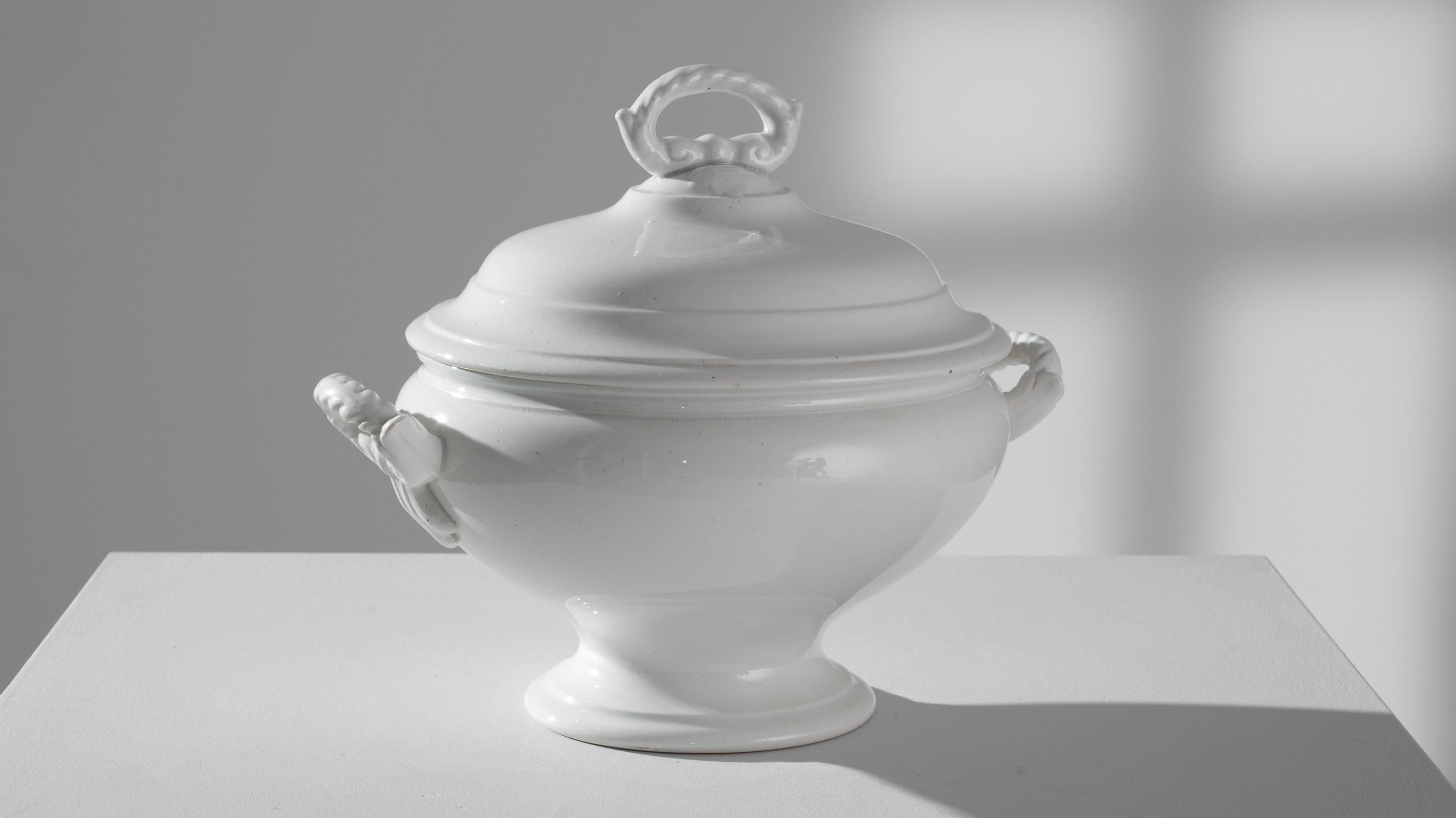 1900s Belgian Porcelain Tureen 4