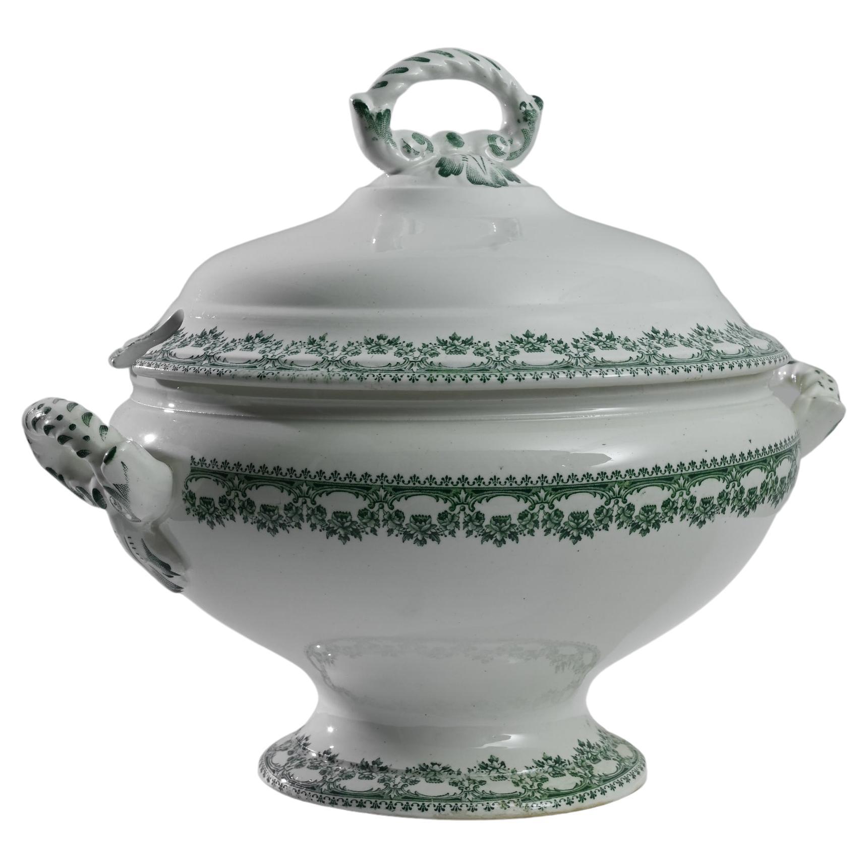 1900s Belgian Porcelain Tureen