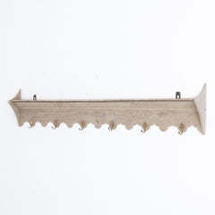 1900s Belgian Wall-Mounted Coat Rack
