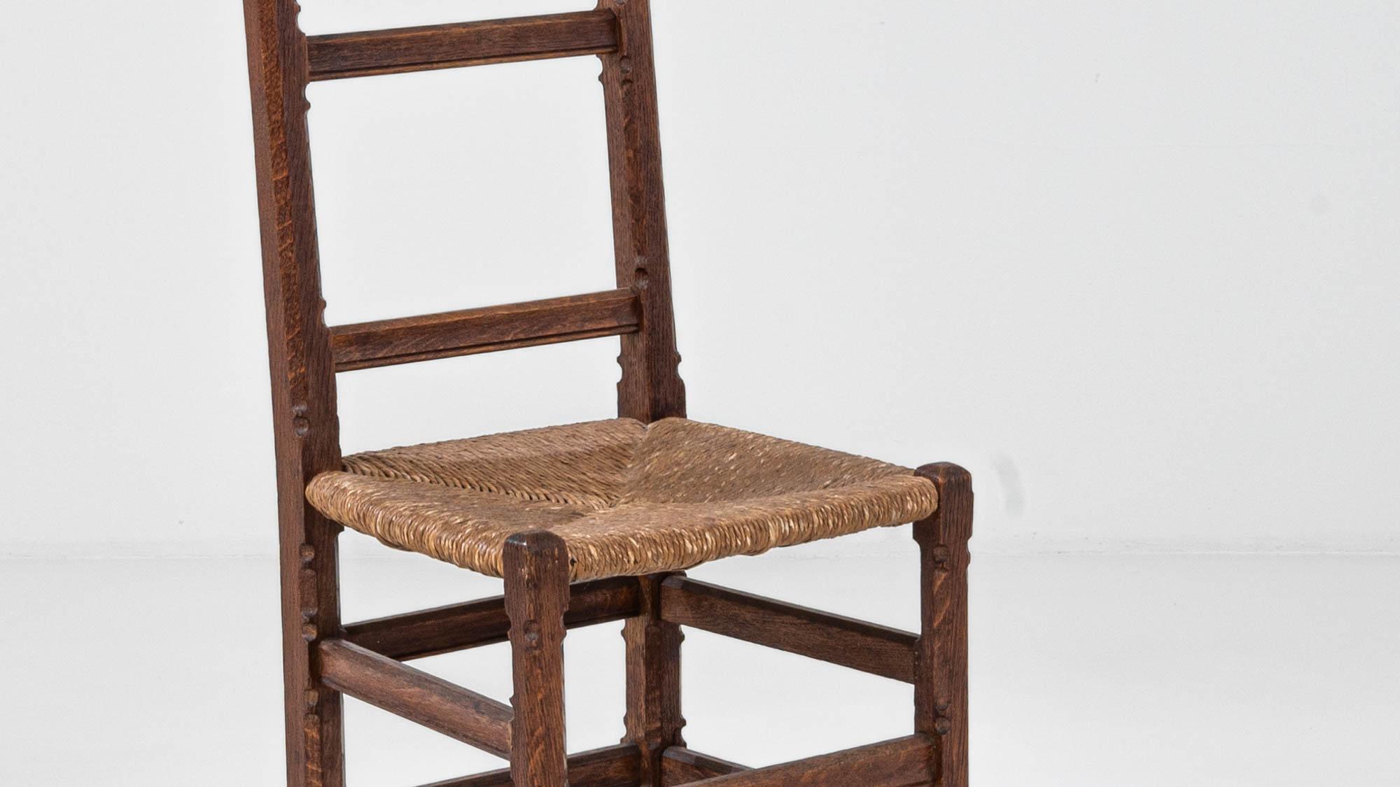 Sedia belga in legno del 1900 in vendita 4