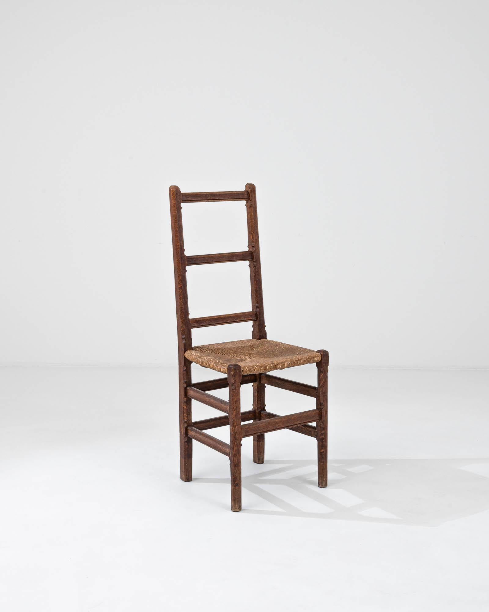Sedia belga in legno del 1900 in vendita 2