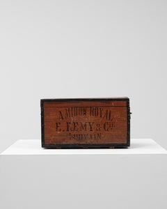 1900s Belgian Wooden Chest