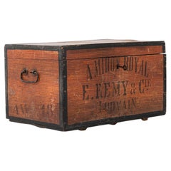 1900s Belgian Wooden Chest