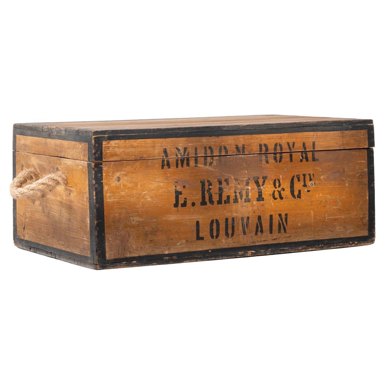 1900s Belgian Wooden Chest