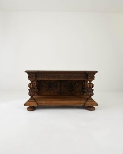 1900s Belgian Wooden Console Table
