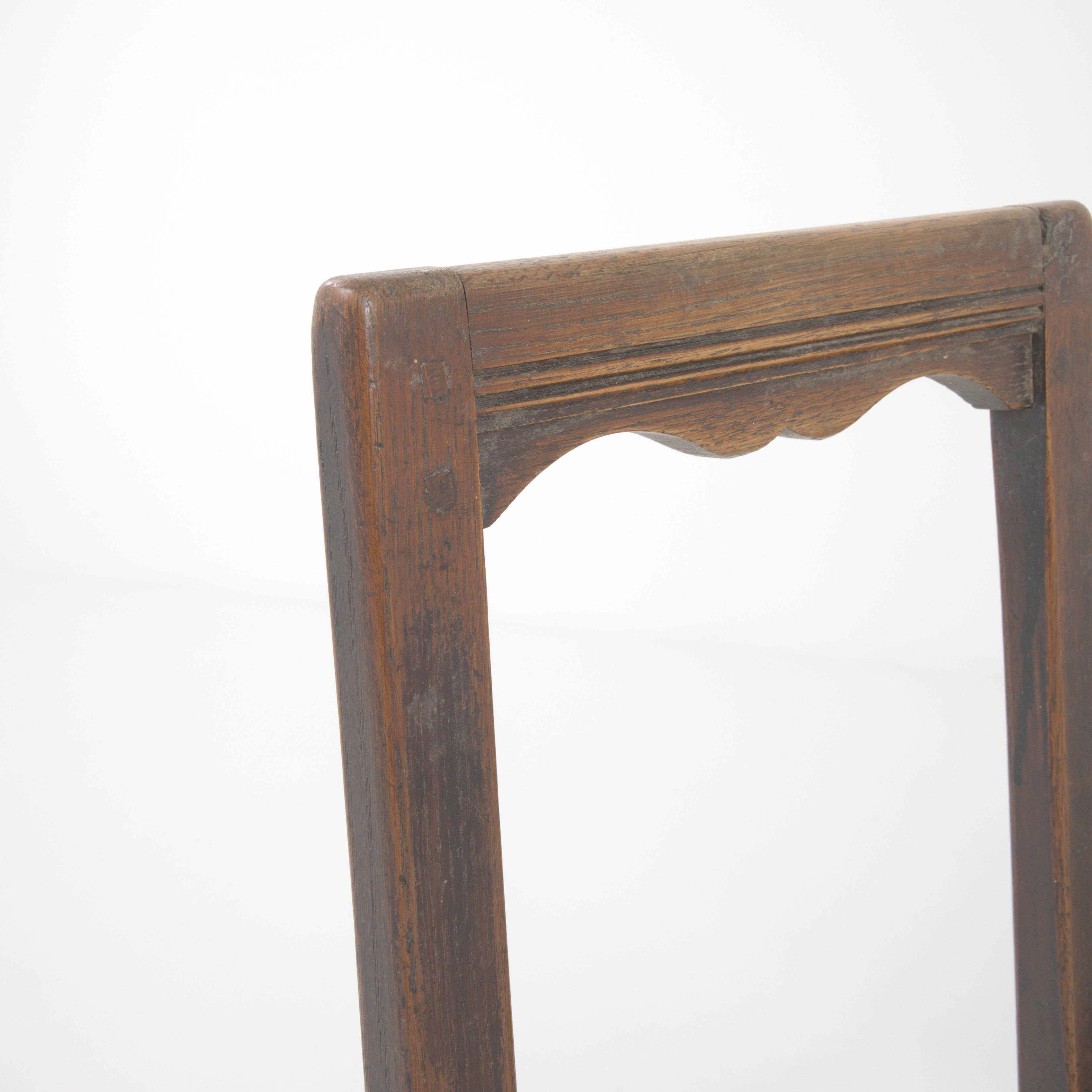 1900s Belgian Wooden Dining Chairs, Set of 6 For Sale 1