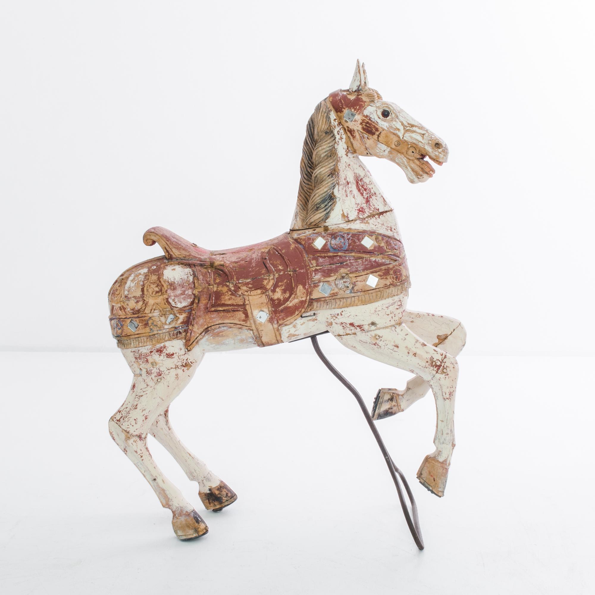wooden horse stand
