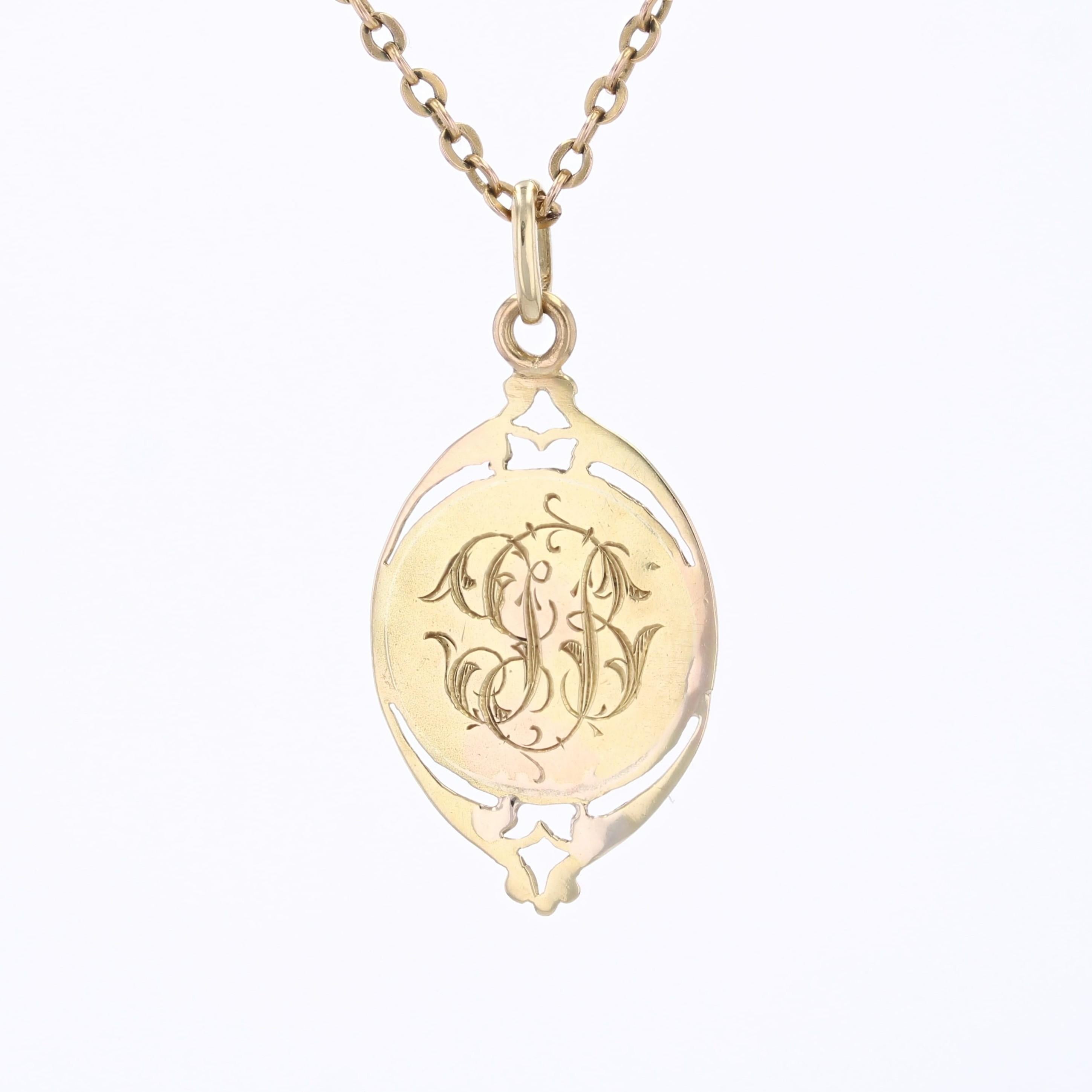 1900er Belle Epoque 18 Karat Gelbgold Jungfrau Maria Medaillen-Anhänger im Angebot 2