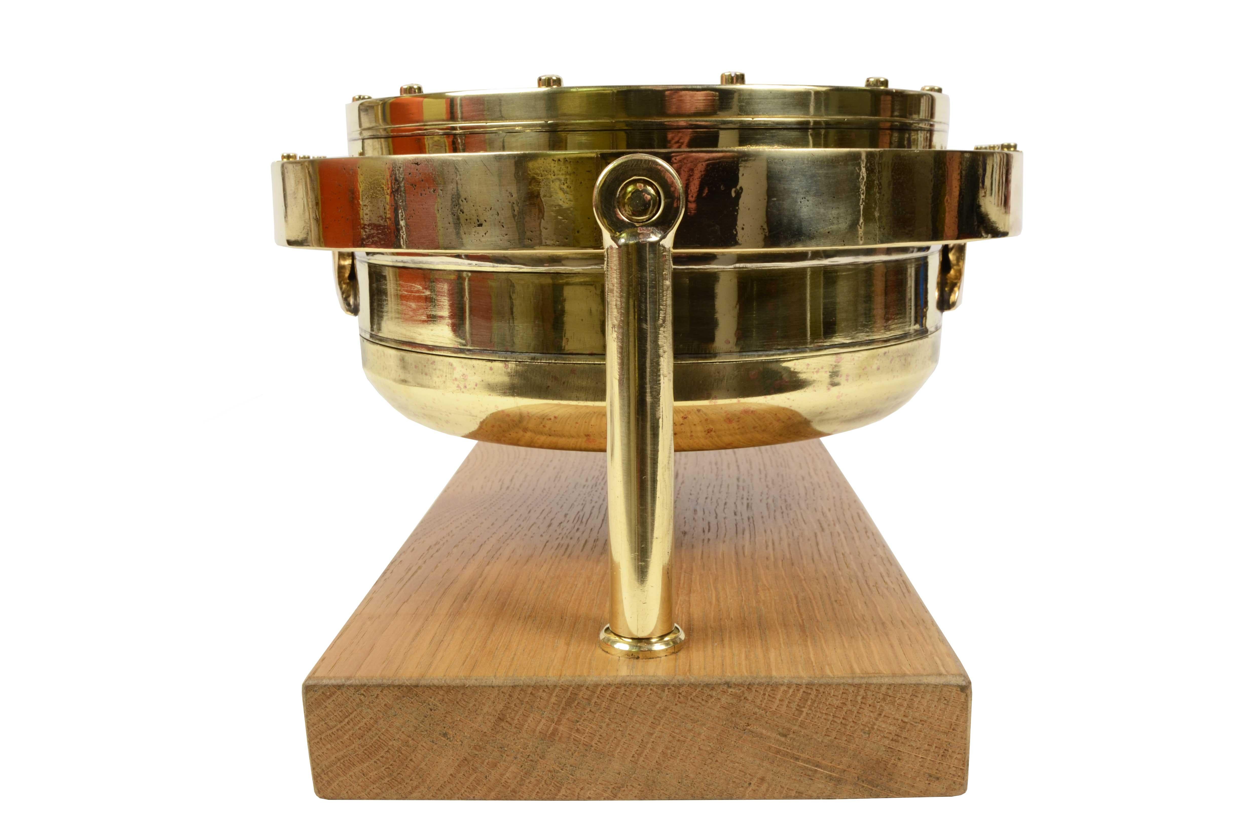 1900s, Big Magnetic Brass  Nautical Compass Antique Marine Navigation Device 7