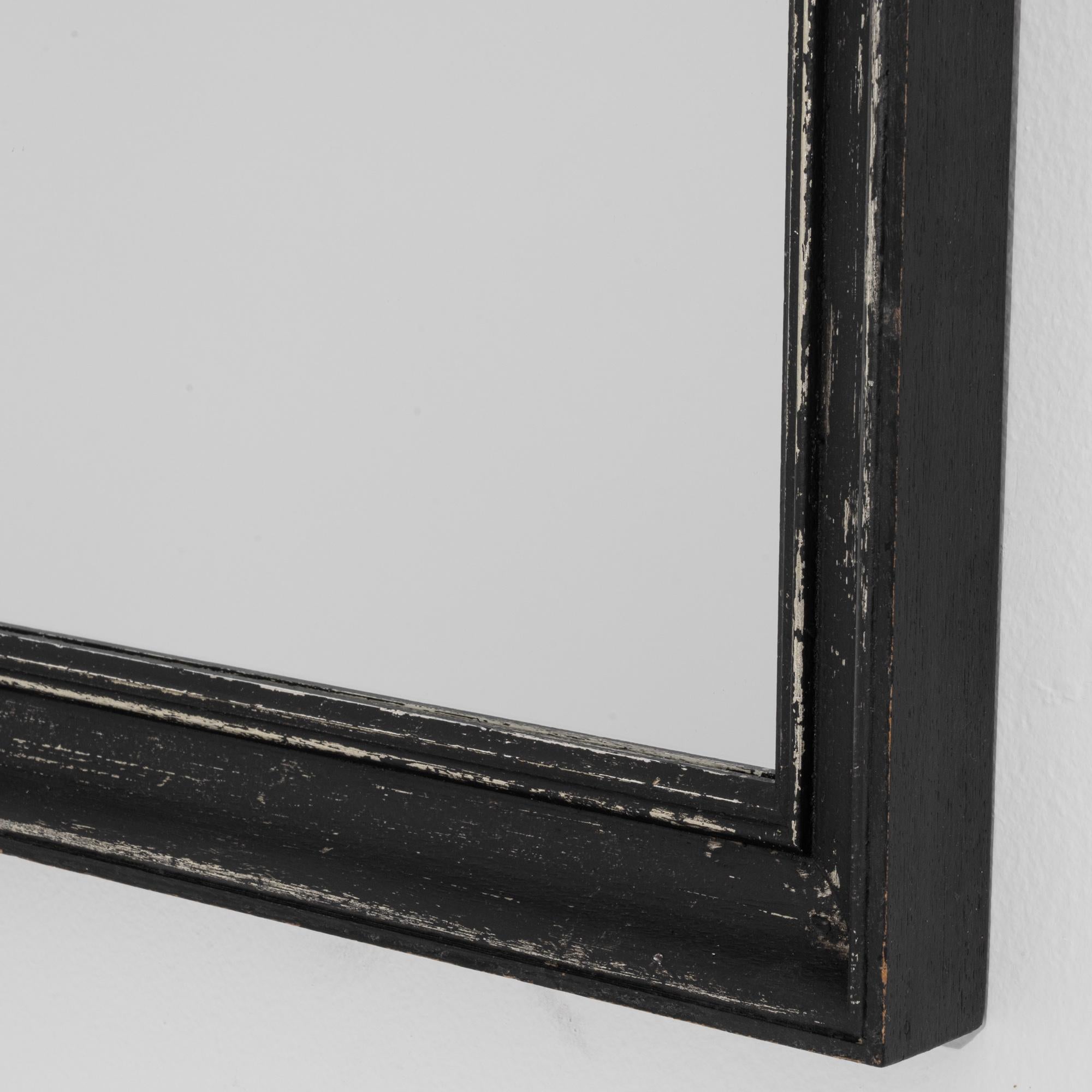 1900s Black Patinated Wall Mirror 5