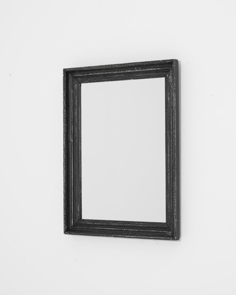 1900s Black Patinated Wall Mirror For Sale at 1stDibs