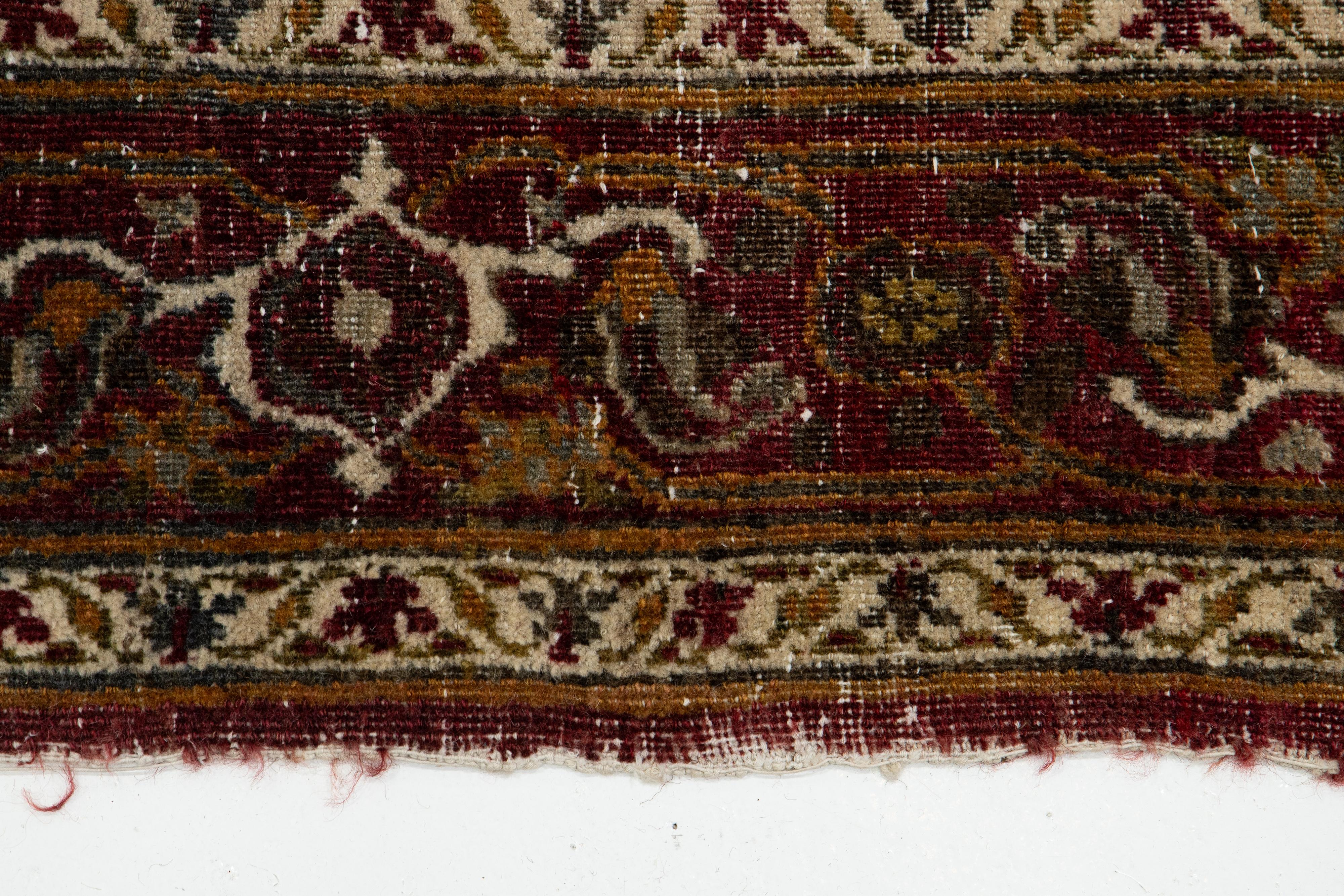 Tapis persan Mahal ancien bleu des années 1900 avec motif sur toute sa surface en vente 9