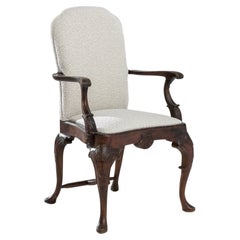 1900s British Wooden Armchair