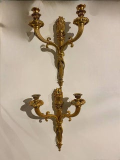 1900's Caldwell Gilt Bronze Sconces