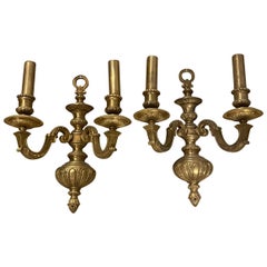 1900's Caldwell Gilt Bronze Sconces