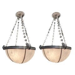 Lámpara de cristal emplomado Caldwell de 1900