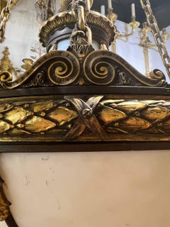 1900’s Caldwell Leaded Glass Light Fixture