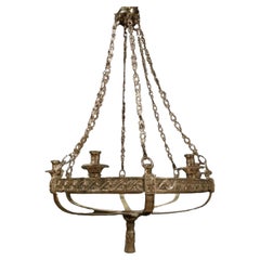 1900’s Caldwell Neoclassical Silver Plated Chandelier