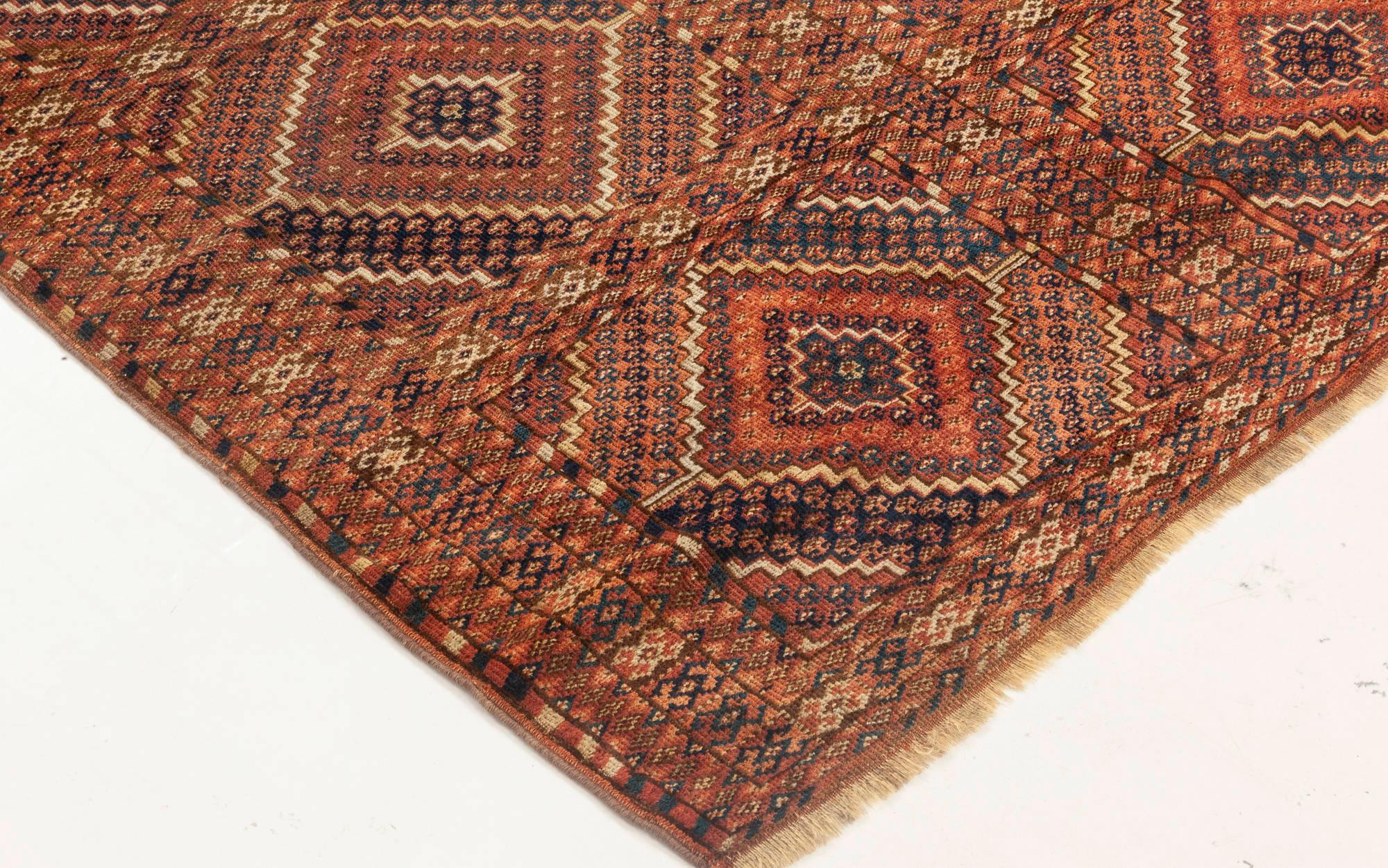 1900s Caucasian Handmade Wool Rug For Sale 1