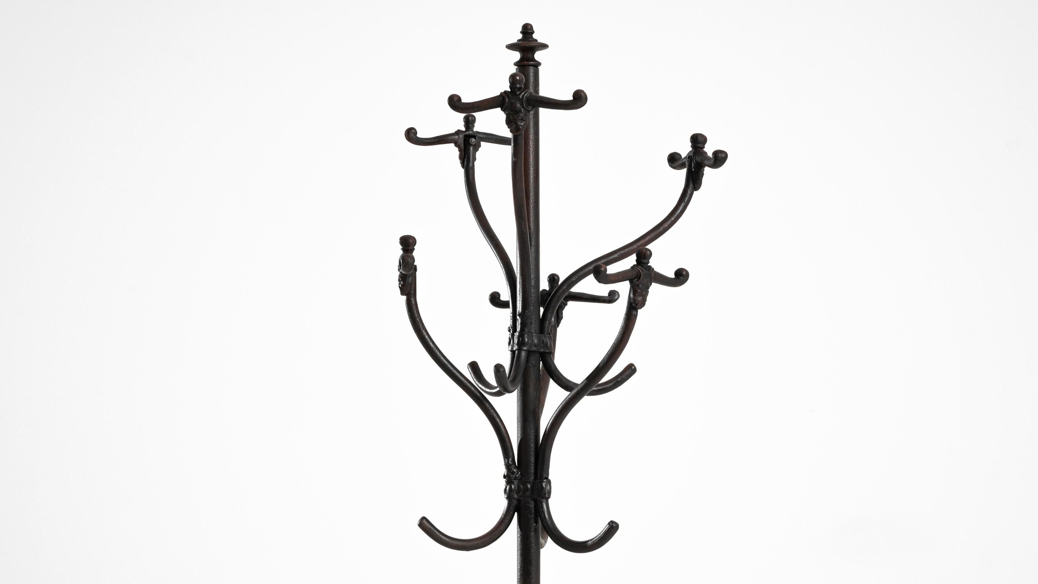 1900s, Central European Iron Coat Rack For Sale at 1stDibs