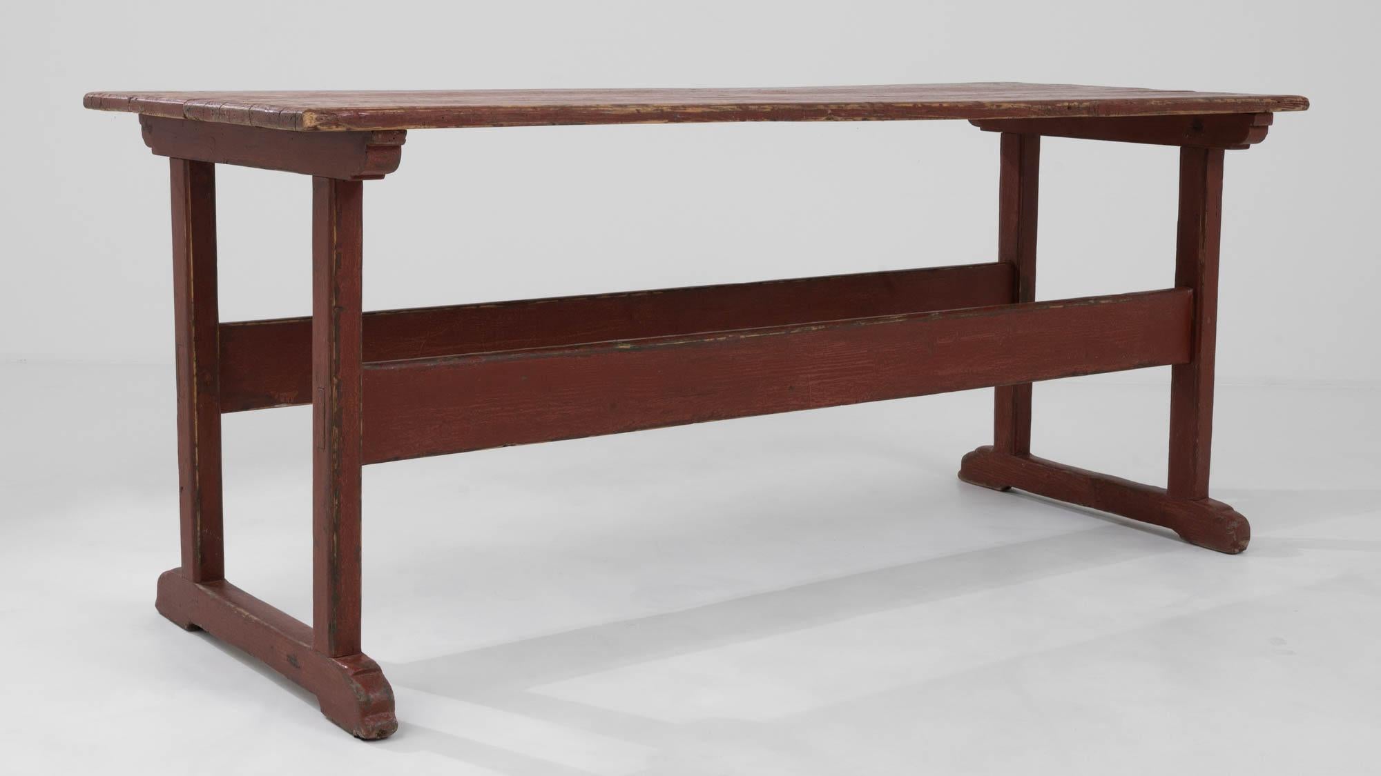 1900s Central European Wood Patinated Table For Sale 2