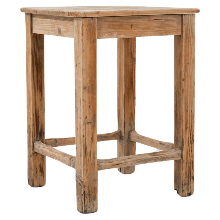 1900s Central European Wooden Side Table For Sale