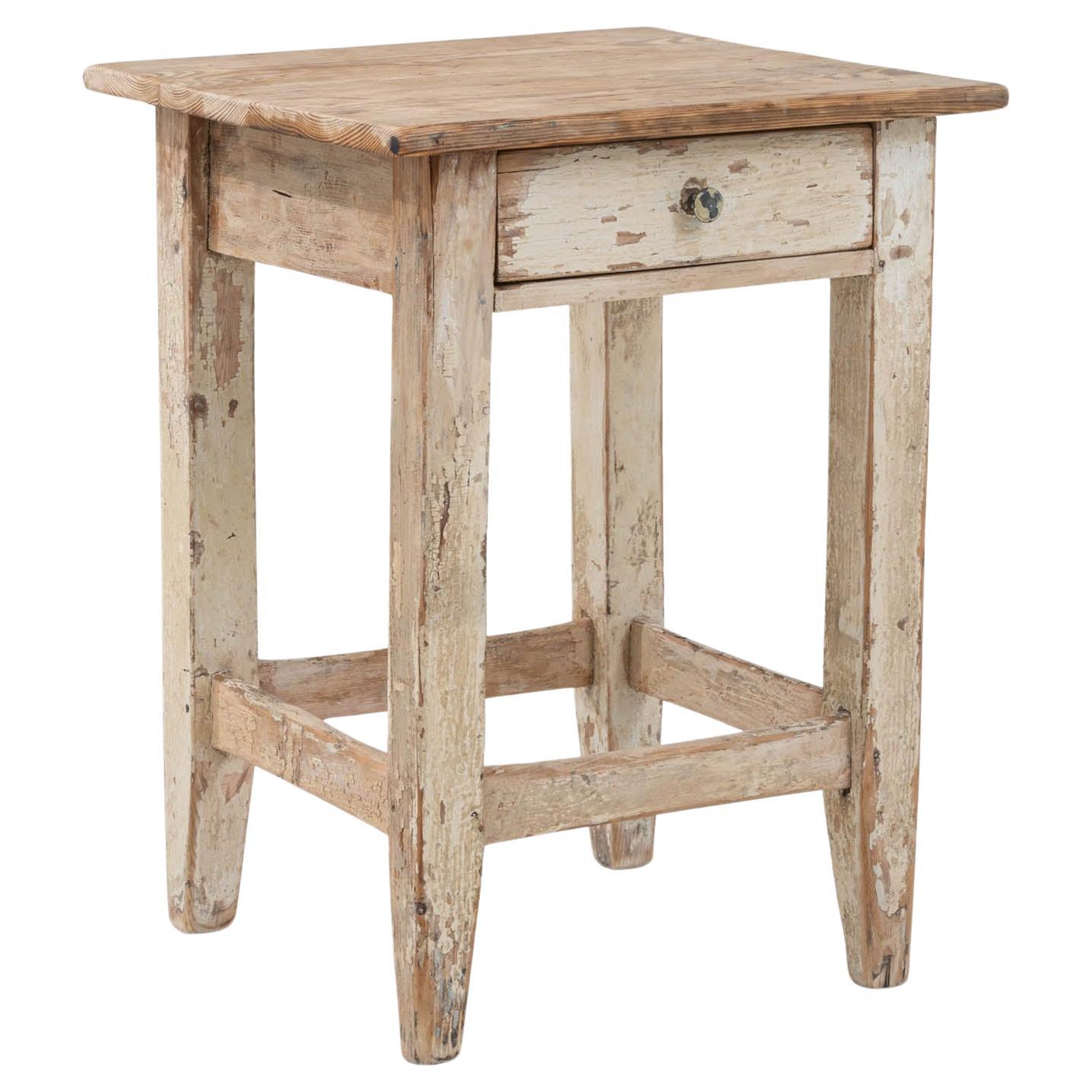 1900s Central European Wooden Stool For Sale