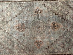 1900s Century Antique Samarkand Rug 6.8" X 2.9"