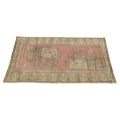 Tapis Samarkand ancien des années 1900 7,9" X 4,2"