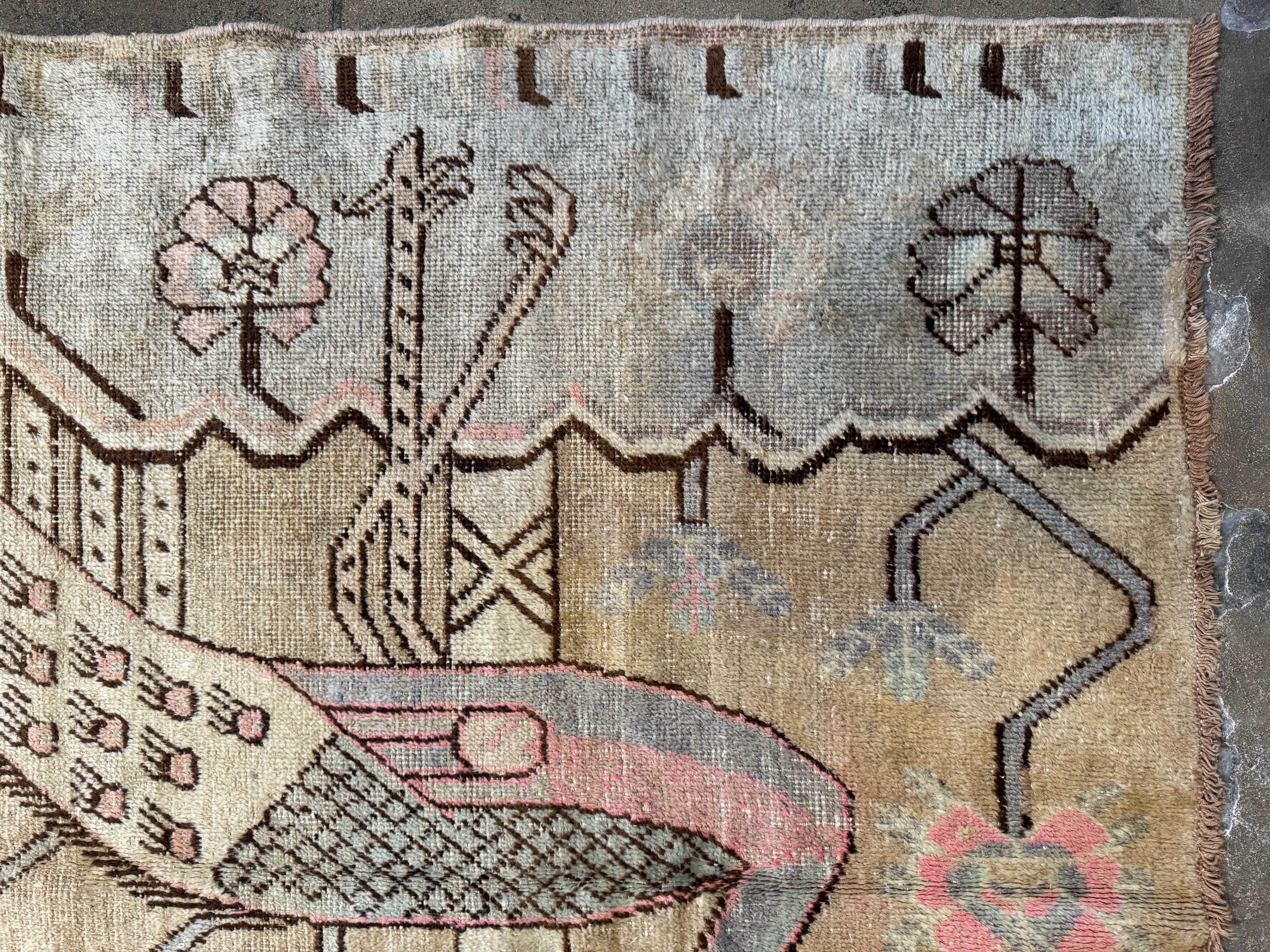 1900er Jahrhundert Antike Samarkand Teppich 8