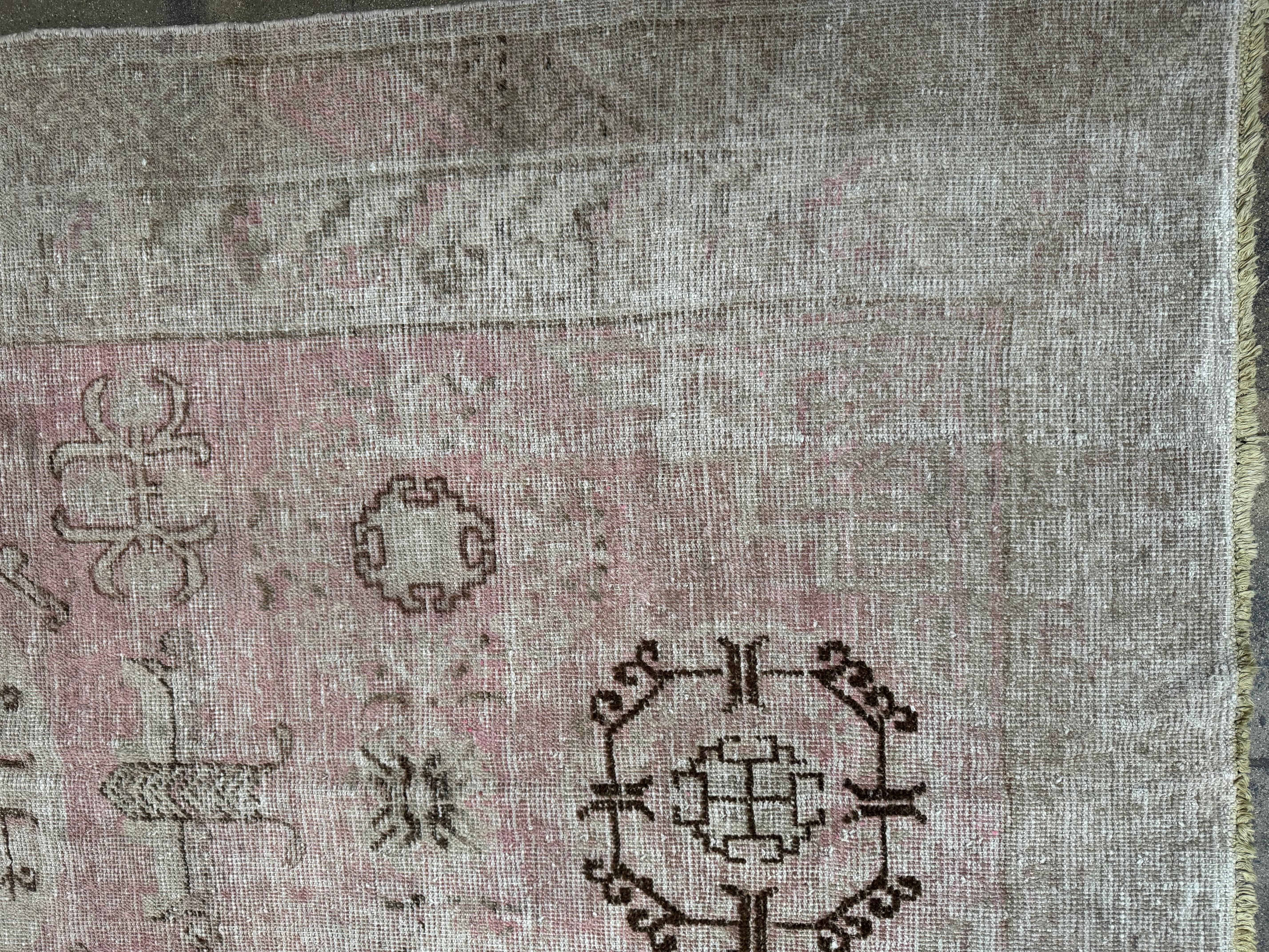 1900er Jahrhundert Antike Samarkand Teppich 8,5 