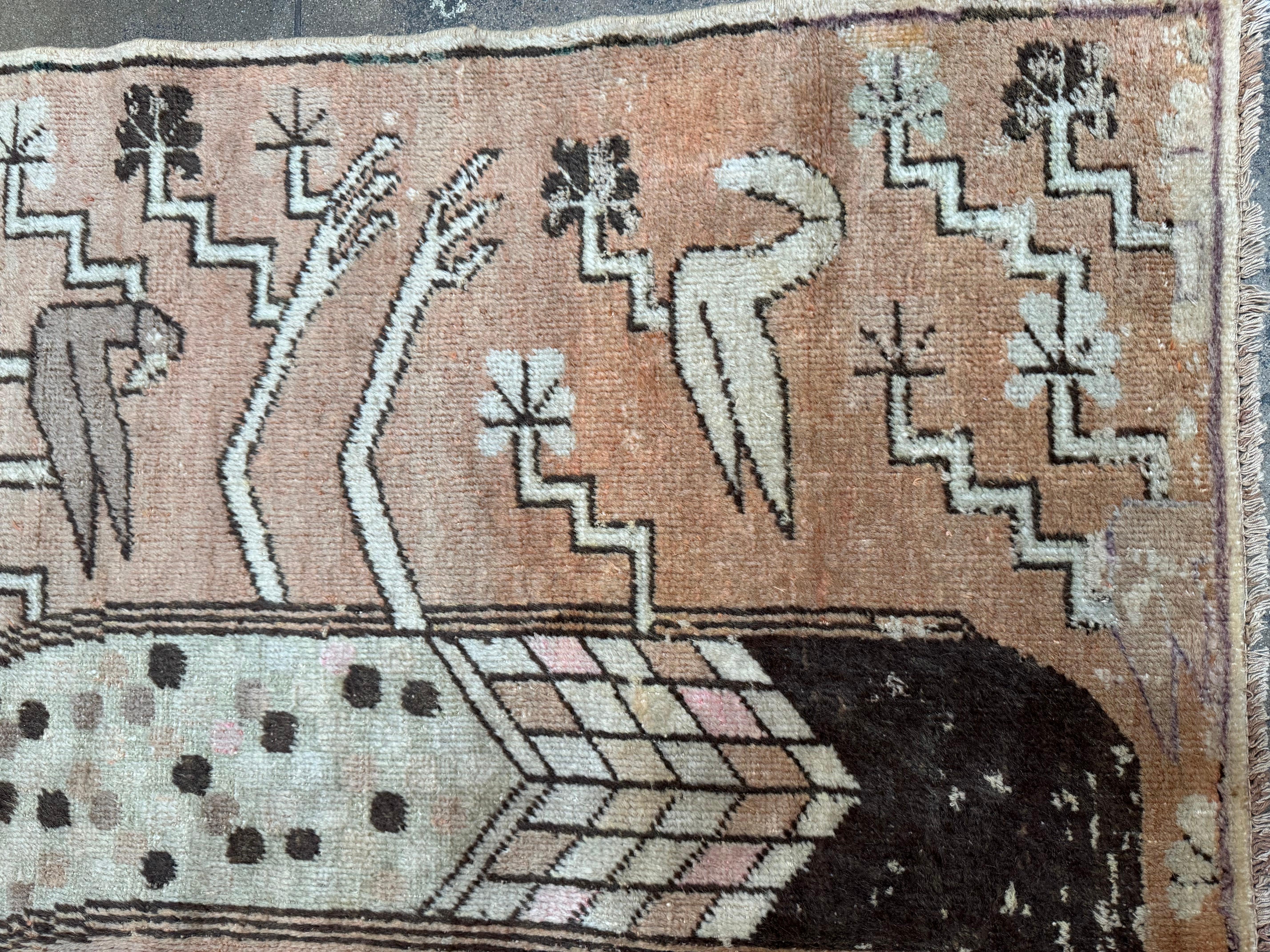 1900er Jahrhundert Antike Samarkand Teppich 8,8 