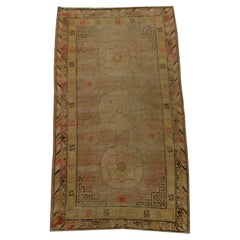 1900s Century Antique Samarkand Rug 9.3" X 4.8"