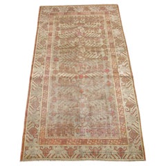 Tapis Samarkand ancien des années 1900 9,9" X 5,0"