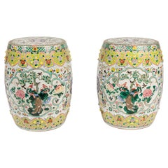 1900s Chinese Enameled Garden Seats