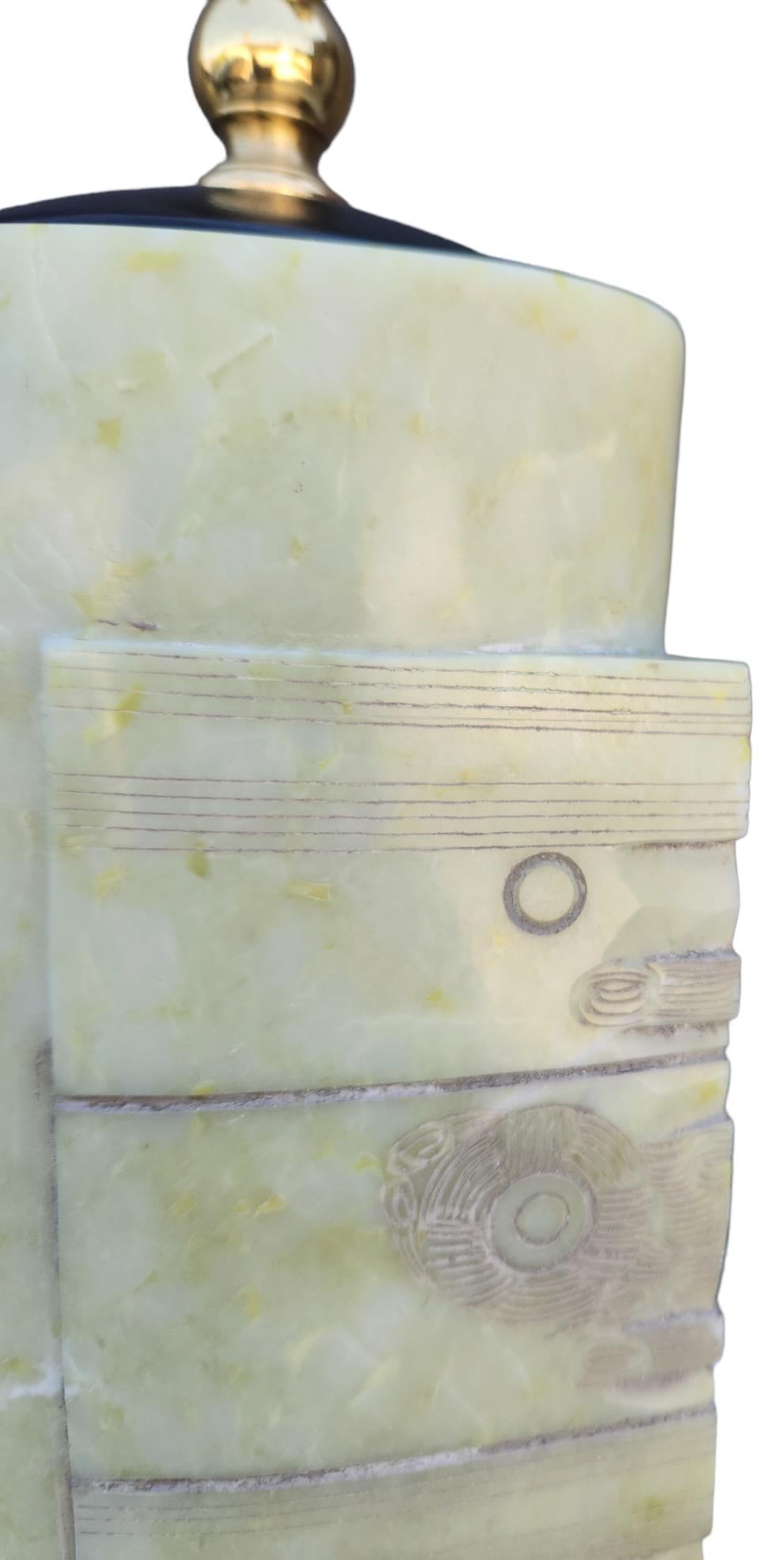 Lámparas chinas de piedra de 1900 (Pareja) Chino en venta