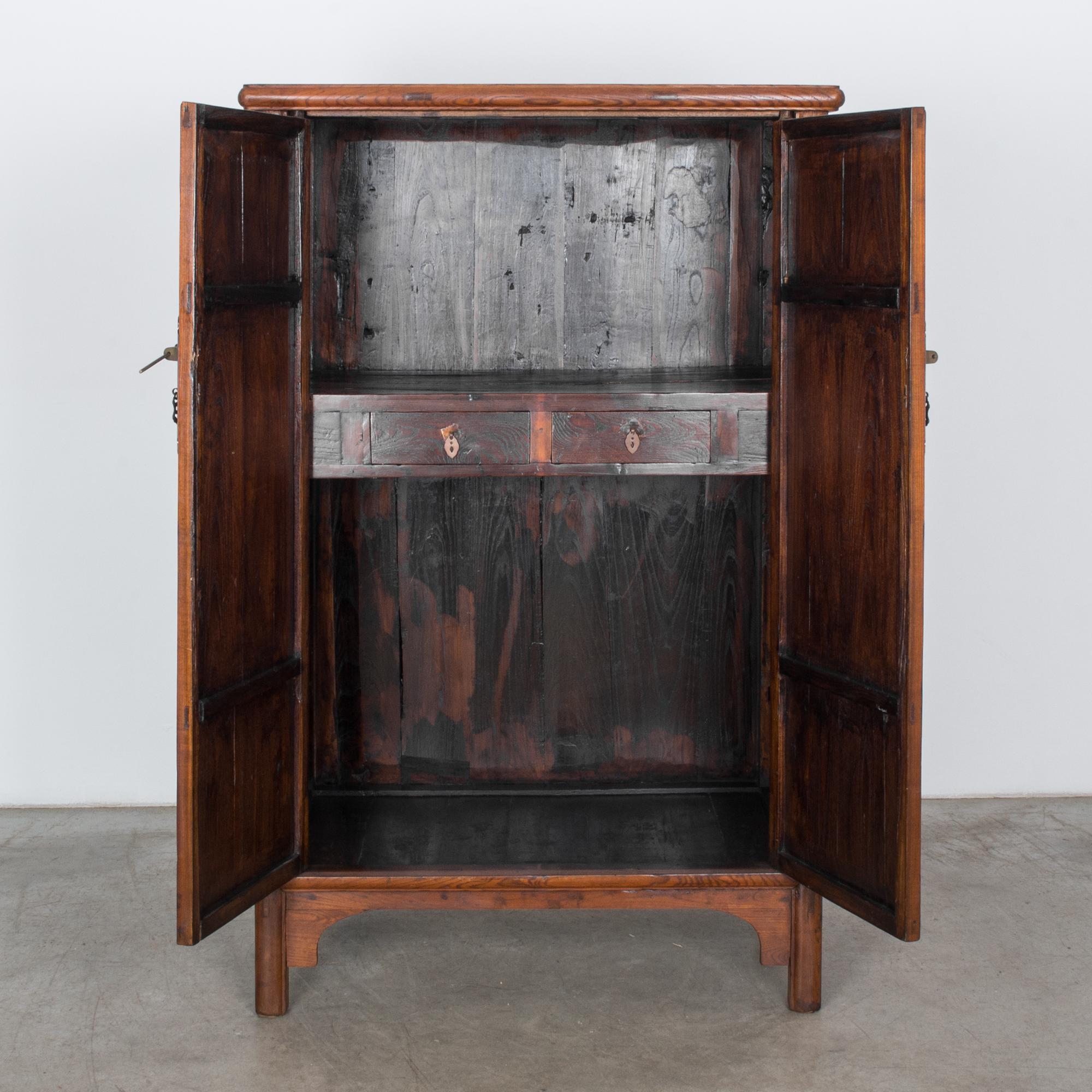 Early 20th Century 1900s Chinese Wooden Armoire