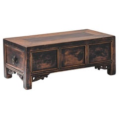 Baúl chino de madera de 1900 con pátina original