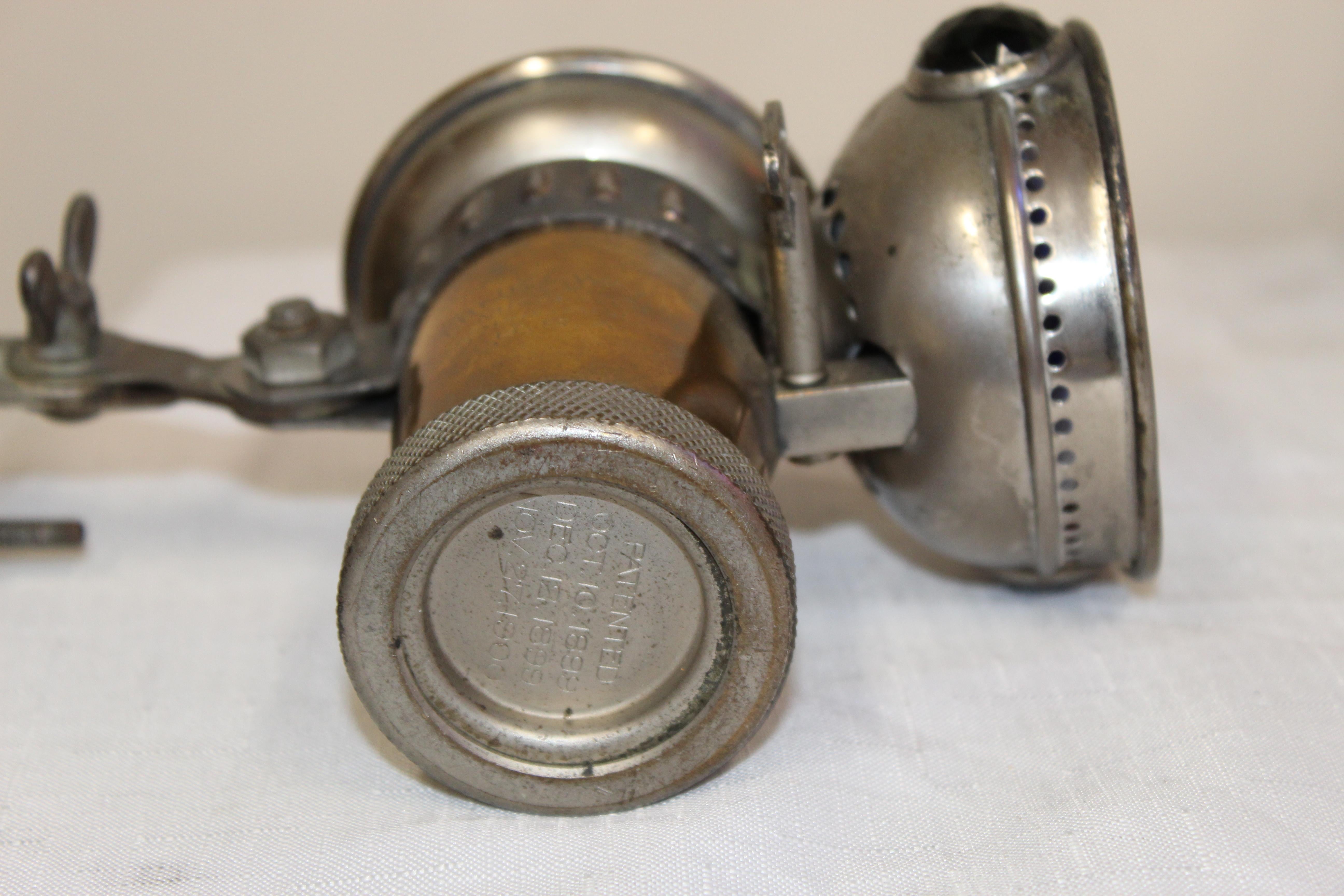 1900s Columbia Model C Carbide Motorcycle/Bicycle Lantern For Sale 11