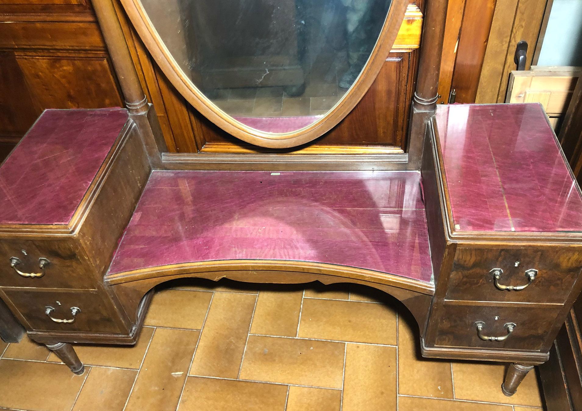 antique vanity with mirror