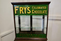 1900s Counter Top Fry's Sweet Shop Display Cabinet