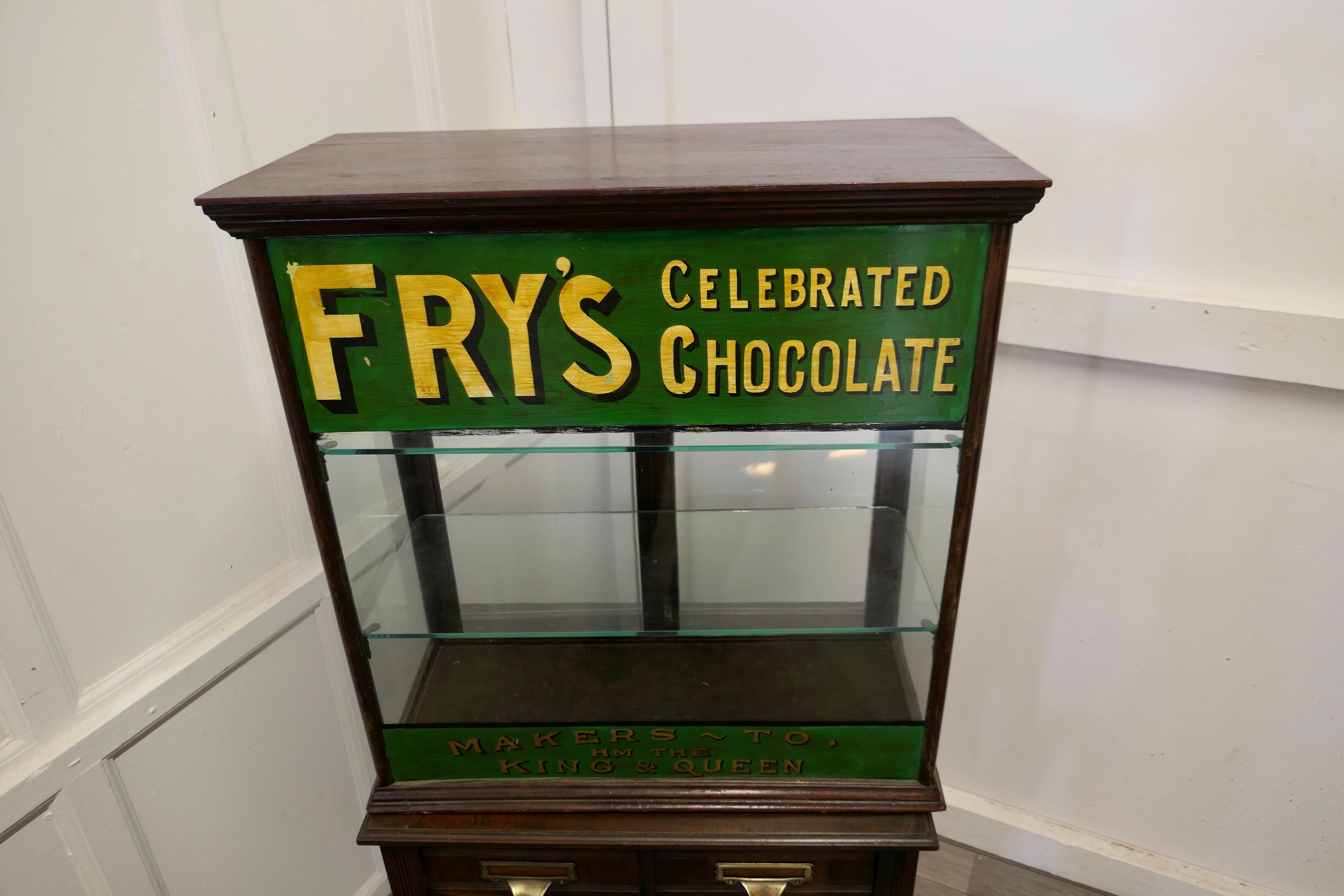 fry's chocolate display cabinet