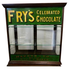 Antique 1900s Counter Top Sweet Shop Display Cabinet    