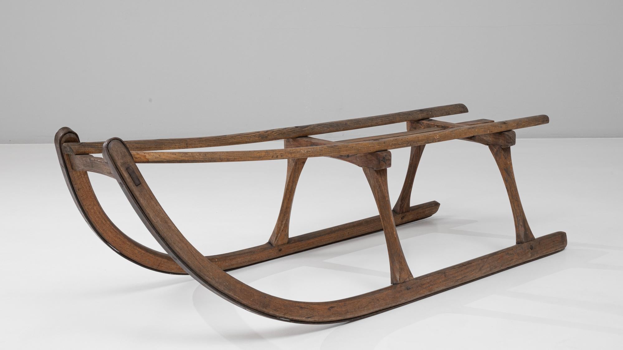 Traîneau en bois courbé tchèque des années 1900 en vente 2