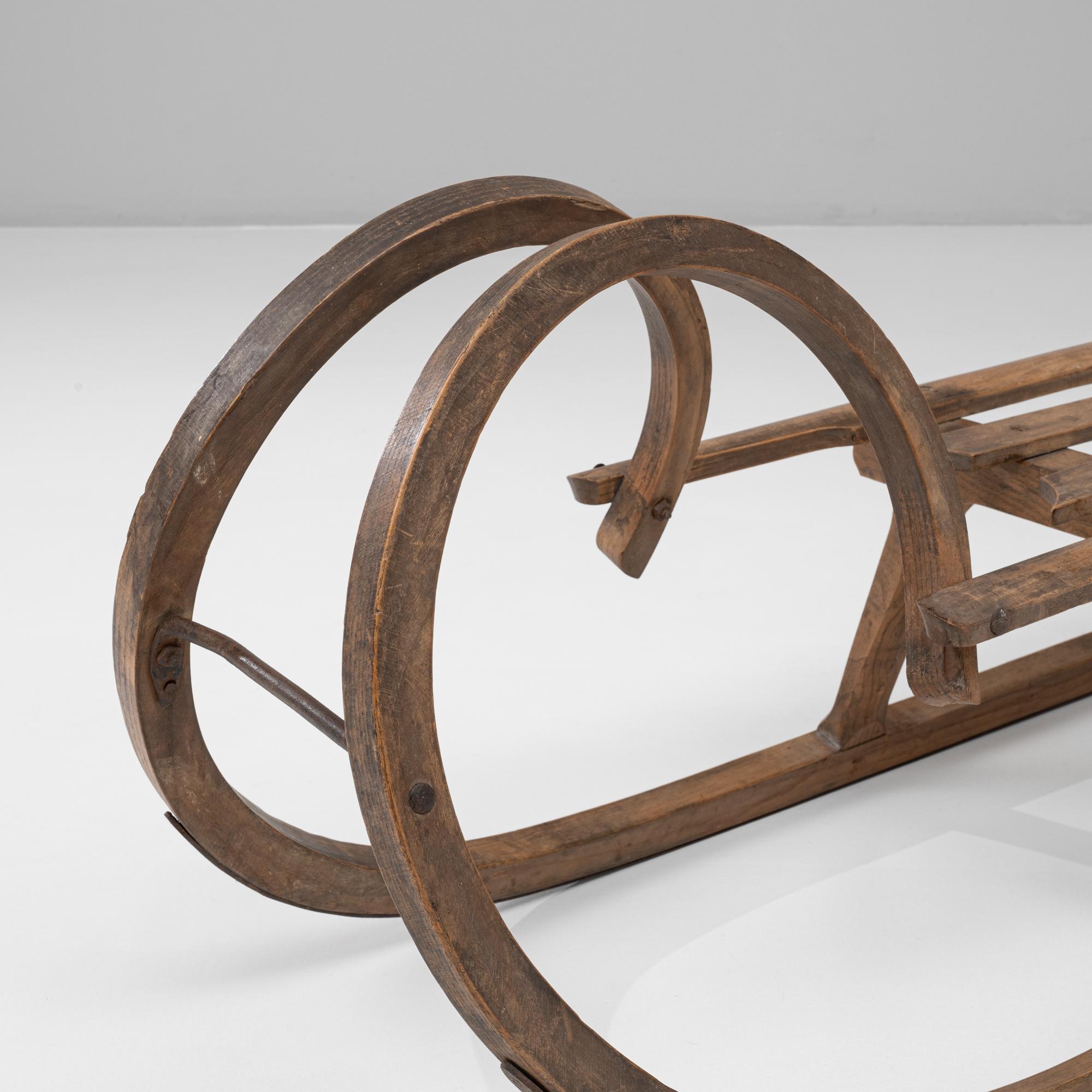 Traîneau en bois courbé tchèque des années 1900 en vente 3