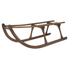 Traîneau en bois courbé tchèque des années 1900