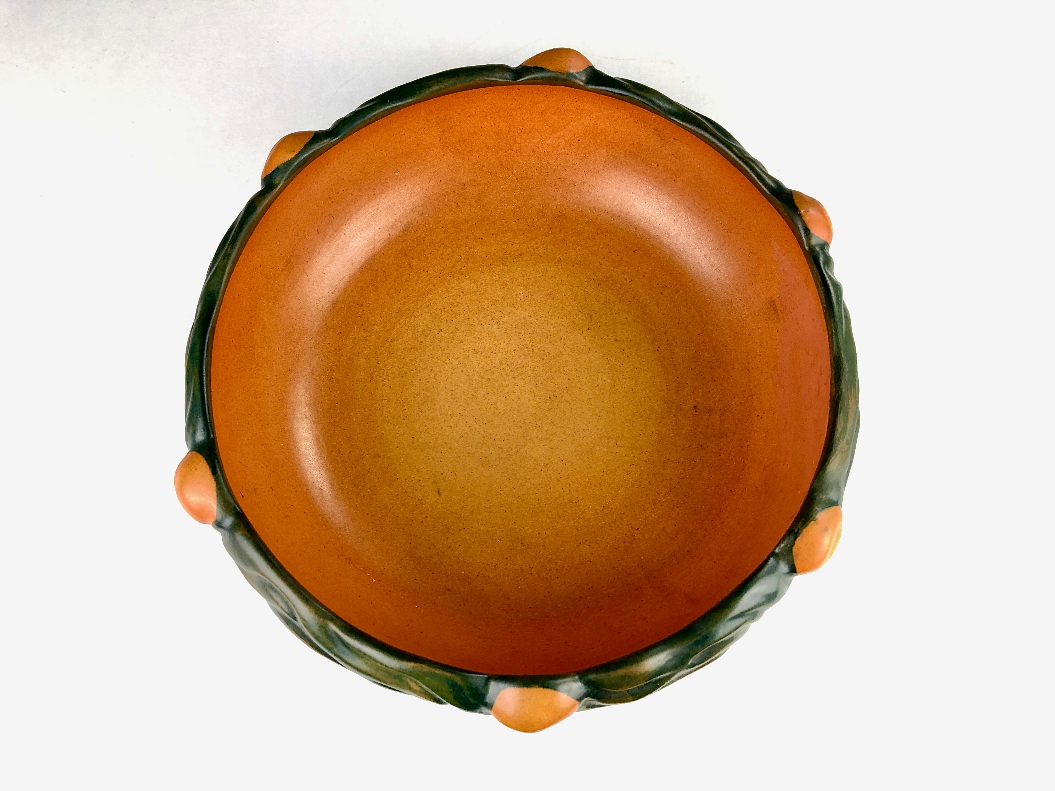 Hand-Crafted 1900's Danish Thorvald Bindesboell Art Nouveau Bowl by P. Ipsens Enke For Sale