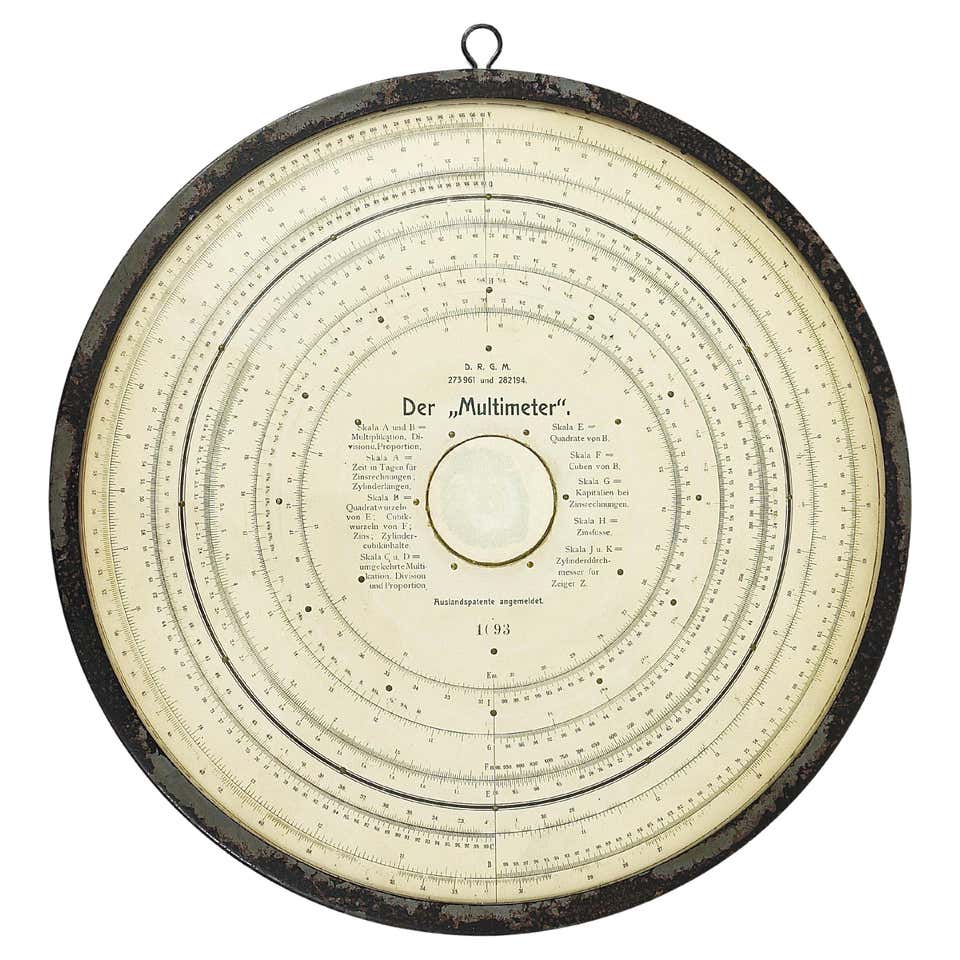 Large Slide Rule Ruler by Pickett Advertising Display Teaching Aid at ...