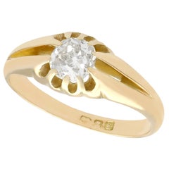 1900er Jahre Diamant- und Gelbgoldring