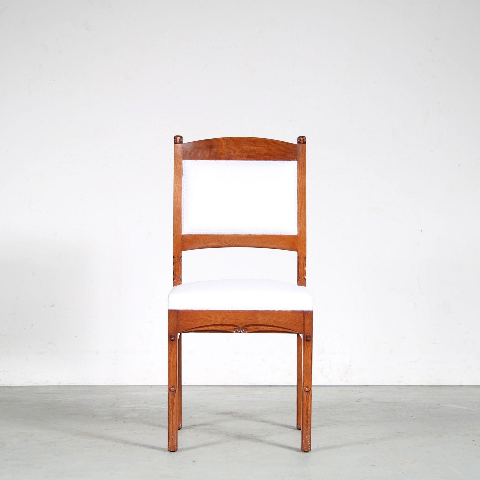 1900s, Dining Chairs by Gerrit Willem Dijsselhof for Van Wisselingh, Netherlands For Sale 4
